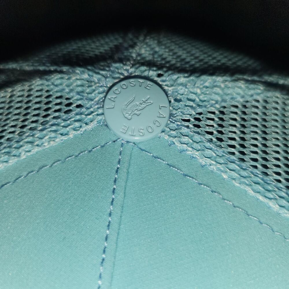 Lacoste Sport Light Blue Trucker Hat - Picture 5 of 7